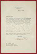 JOHNNY CASH LETTER FROM PRESIDENT NIXON