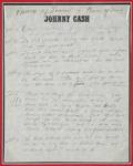 JOHNNY CASH HANDWRITTEN BIBLE QUOTATIONS