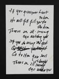 JOHNNY CASH HANDWRITTEN LYRICS