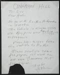 JOHNNY CASH LETTER REGARDING HIS TRUCK