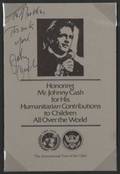 JOHNNY CASH SIGNED PROGRAM