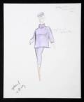 SHELLEY WINTERS WIVES AND LOVERS COSTUME SKETCH BY EDITH HEAD