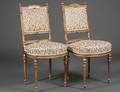 PAIR OF LOUIS XVI STYLE GILTWOOD BALLROOM CHAIRS