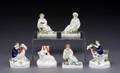 GROUP OF SIX STAFFORDSHIRE FIGURINES