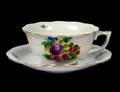 ASSOCIATED SET OF TWELVE HEREND PORCELAIN CUPS AND