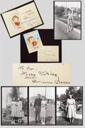 MARILYN MONROE SIGNED  INSCRIBED BIRTHDAY CARD