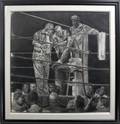 EVNANDER HOLYFIELD THE CORNER CHARCOAL STUDY