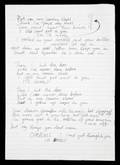 RONNIE WOOD HANDWRITTEN ITS UNHOLY LYRICS