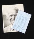 PHOTOGRAPH AND ORIGINAL HANDWRITTEN NOTE FROM DOUGLAS FAIRBANKS