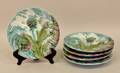 Five Majolica Luneville Plates
