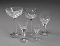 PARTIAL SET OF VAL SAINT LAMBERT STYLE CUT GLASS