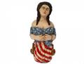 FINE AND UNIQUE CARVED AND PAINTED SHIPS FIGUREHEAD