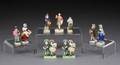 ASSEMBLED GROUP OF MINIATURE CERAMIC FIGURINES