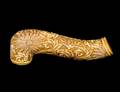 FINELY CARVED IVORY CANE HANDLE