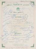 PARAMOUNT STUDIO HOLIDAY LUNCHEON SIGNED MENU