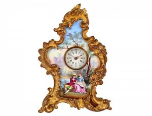 FINE MINIATURE VIENNESE ENAMEL AND GILT BRONZE DESK