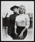 MARILYN MONROE WITH MOUNTIE PHOTOGRAPH BY JOHN VA