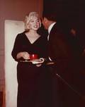 MARILYN MONROE PHOTOGRAPH WITH RED COFFEE CUP