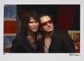 BONO AND STEVEN TYLER PHOTOGRAPH BY ROBERT KNIGHT