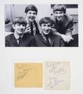 BEATLES PHOTOGRAPH AND AUTOGRAPHS