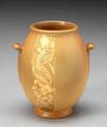 A WELLER POTTERY TWO HANDLED VASE
