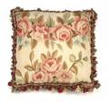 AN ANTIQUE TAPESTRY FRAGMENT PILLOW