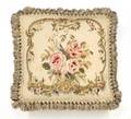 AN ANTIQUE TAPESTRY FRAGMENT PILLOW