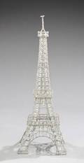A BEADED WIRE MODEL OF THE EIFFEL TOWER