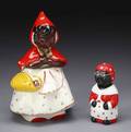 A BLACK AMERICANA RED RIDING HOOD COOKIE JAR