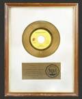 ROLLING STONES ANGIE GOLD RECORD PRESENTED TO MICK JAGGER