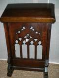 A GOTHIC STYLE OAK LECTERN