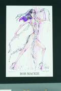 A BOB MACKIE DISCO DRESS DESIGN SKETCH