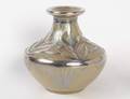 VERY FINE SILVER OVERLAID LOETZ GLASS VASE