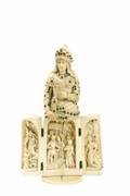 CONTINENTAL IVORY TRIPTYCH FIGURE