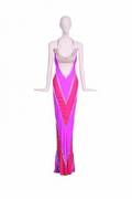 A BOB MACKIE FUCHSIA GOWN