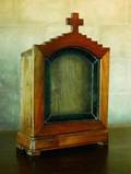 GOTHIC STYLE PINE  GLASS CABINET