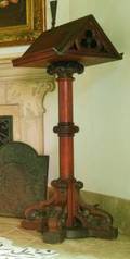 GOTHIC STYLE OAK DOUBLE SIDED LECTERN