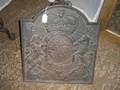 AN ENGLISH CAST IRON FIREBACK