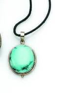 TOMMASSINI SILVER  TURQUOISE PENDANT