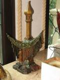 A COLD PAINTED BRONZE FIGURAL LAMP