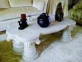 A GOTHIC STYLE STONE LOW TABLE