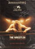 MICKEY ROURKE SIGNED  INSCRIBED THE WRESTLER POSTER