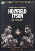 EVANDER HOLYFIELD VS MIKE TYSON SIGNED 1991 FIGHT POSTER