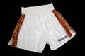EVANDER HOLYFIELD VS GEORGE FOREMAN FIGHT WORN TRUNKS