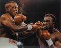 EVANDER HOLYFIELD VS BUSTER DOUGLAS SIGNED COLOR IMAGE