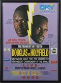 EVANDER HOLYFIELD VS BUSTER DOUGLAS SIGNED SKY FIGHT POSTER