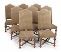 EVANDER HOLYFIELD SET OF EIGHT DINING CHAIRS