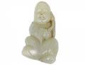 CELADON JADE FIGURE OF A CHILD