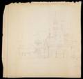 DISNEYLAND SLEEPING BEAUTY CASTLE BLUEPRINT NORTH ELEVATION