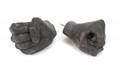 PAIR OF DECORATIVE IRON FIST WALL SCONCES